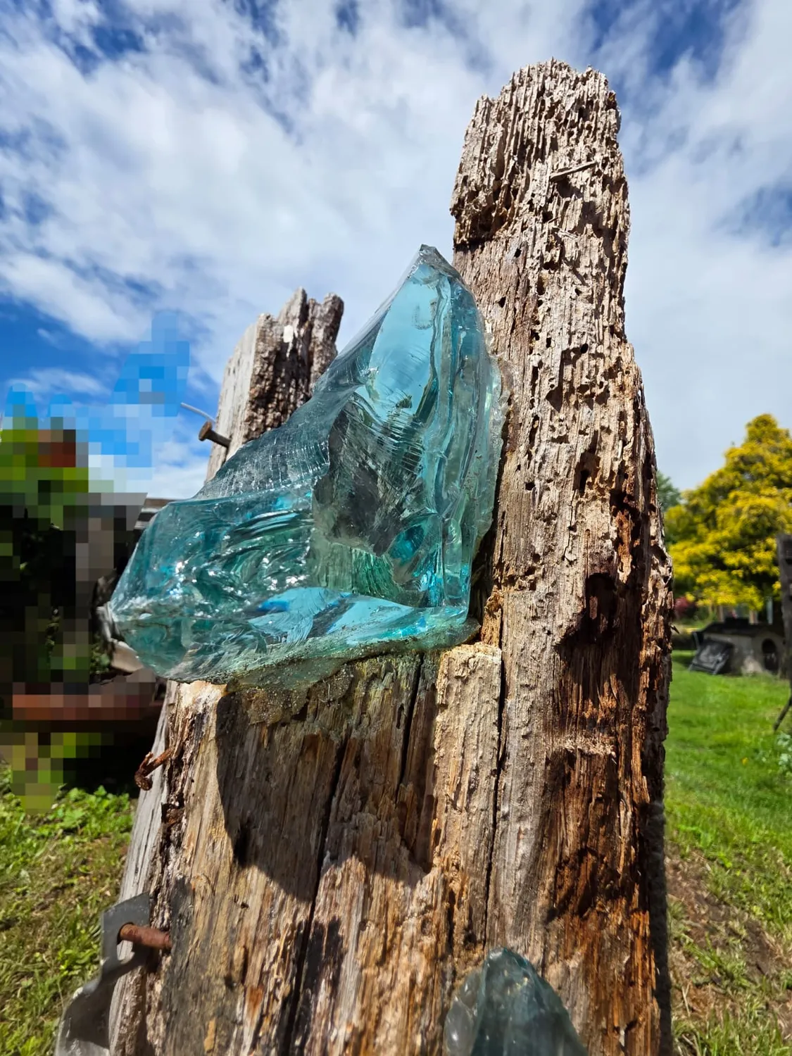GedankenGuss - Holzskulpturen und abstrakten Kunstwerken - Farbenfrohen abstraktes Kunstwerk